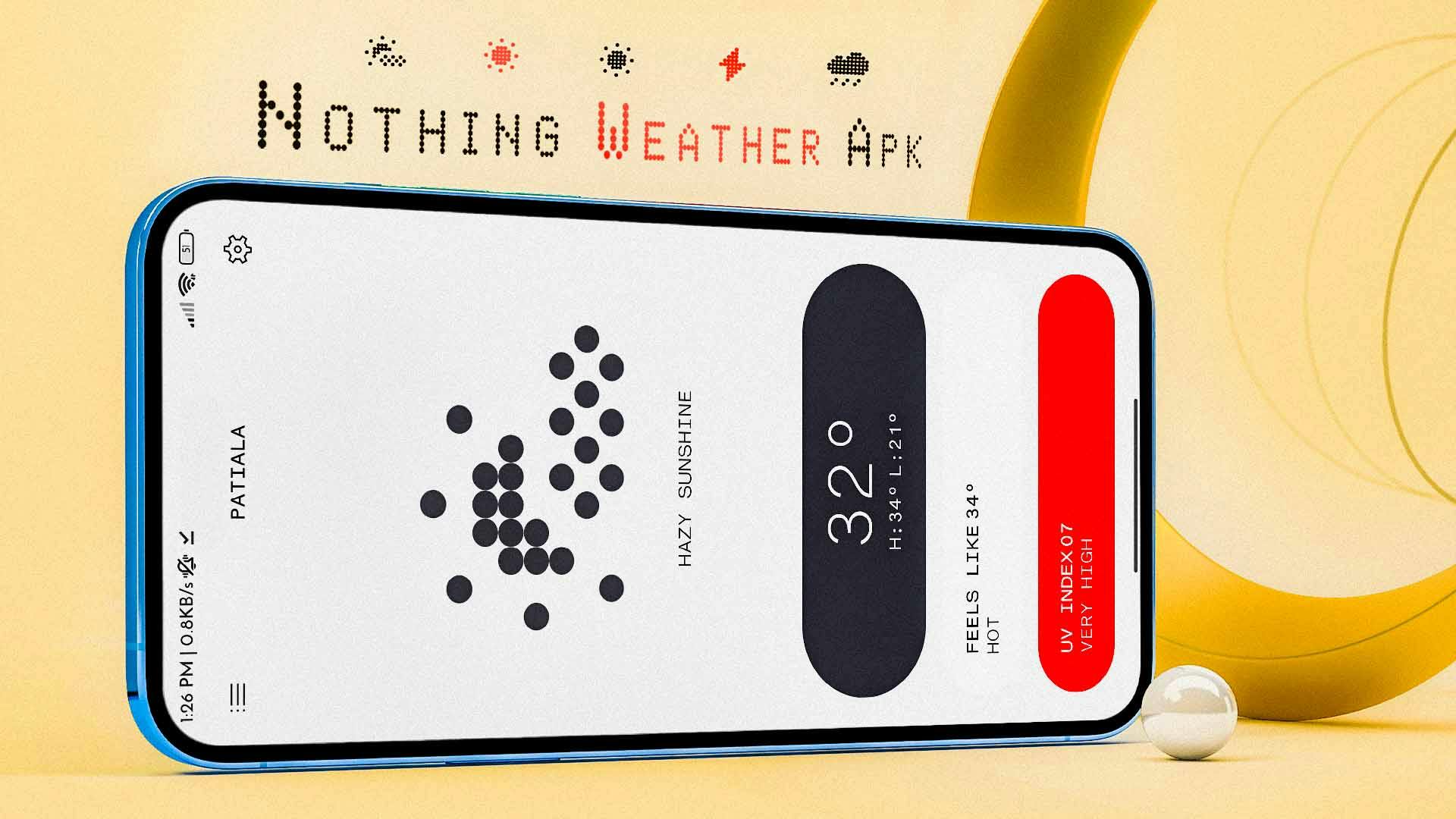 Never get caught in the rain again with Nothing Weather – the app that tells you everything you need to know at a glance!