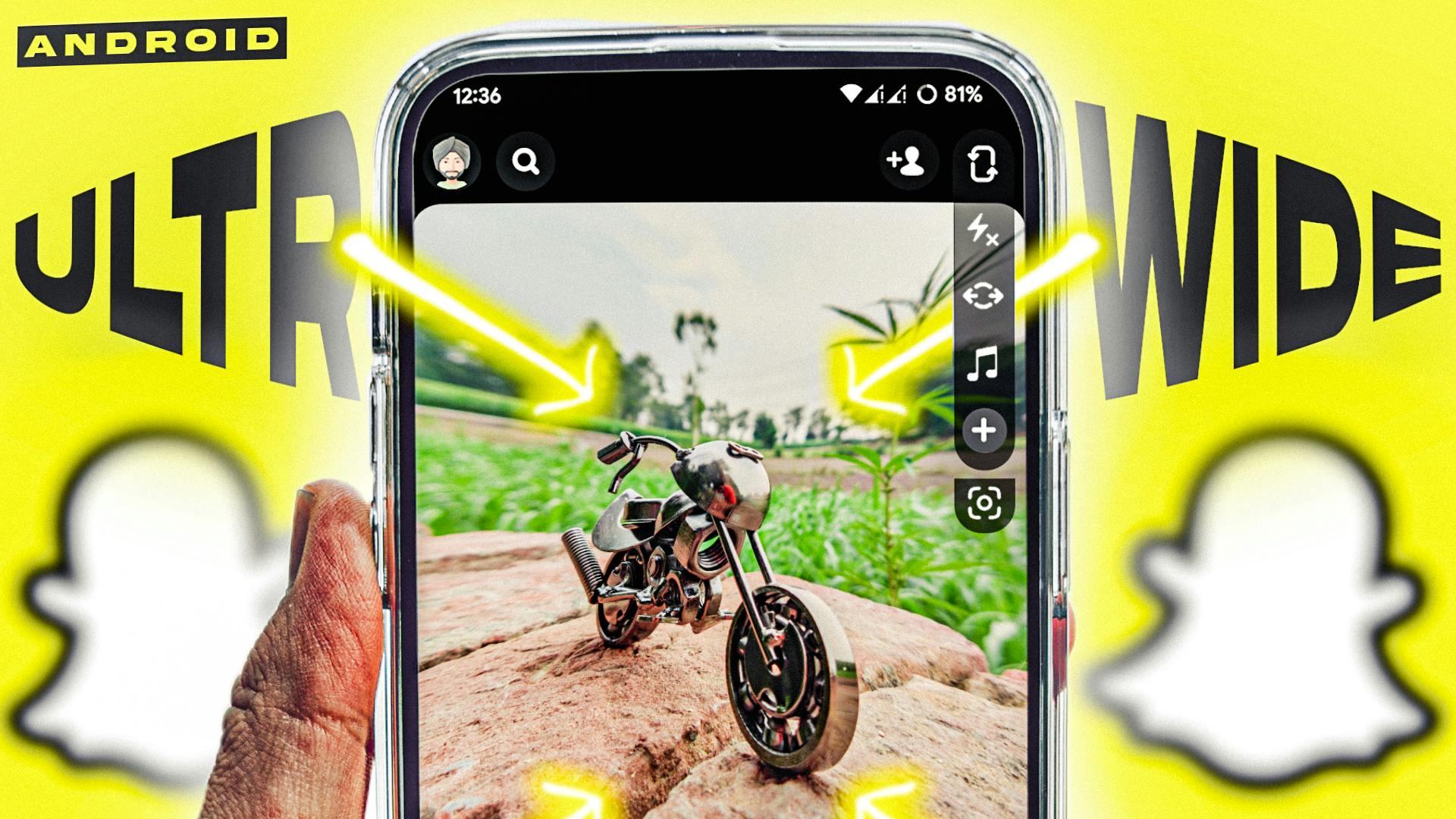 How to use UltraWide Camera In Snapchat Android ? iOS Snapchat Feature For Android